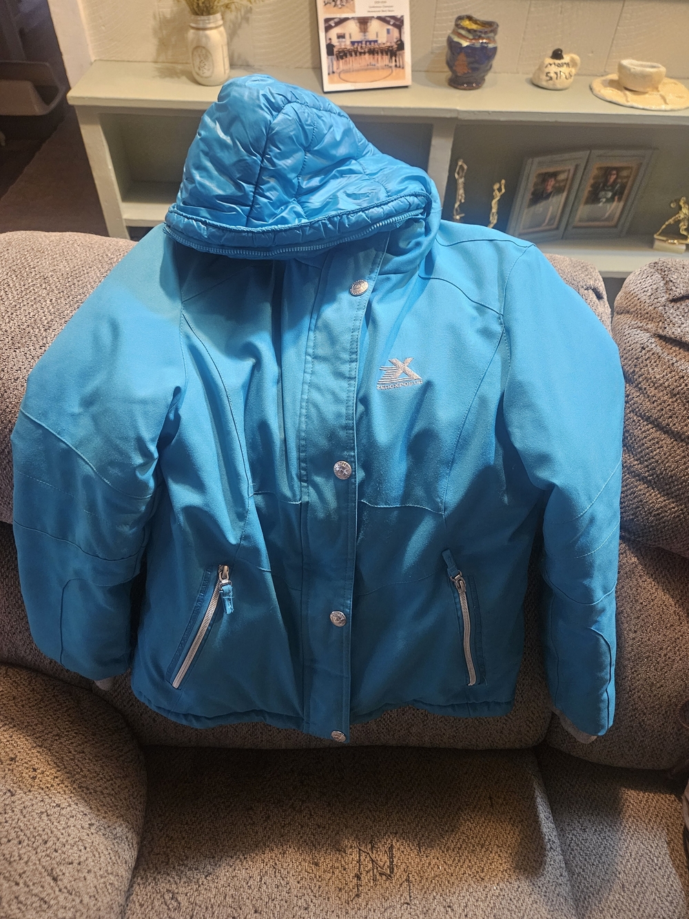 ZeroXposur Bright Turquoise Hooded Jacket for Kids